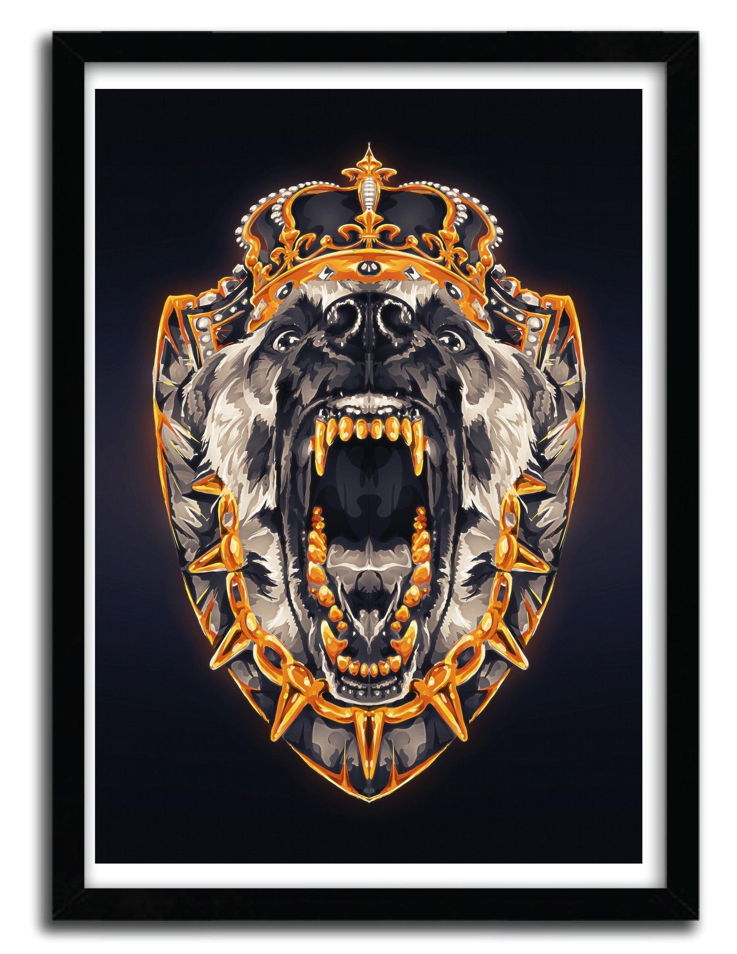 Affiche ROYAL BARKING  by Mart Biemans ArtAndToys