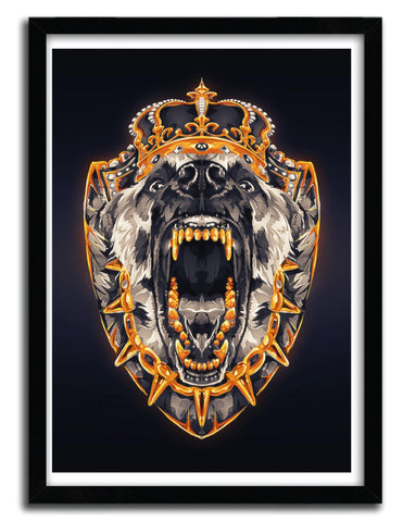 Affiche ROYAL BARKING  by Mart Biemans ArtAndToys