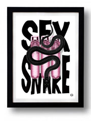 Affiche SEX SNAKE par Rubiant ArtAndToys