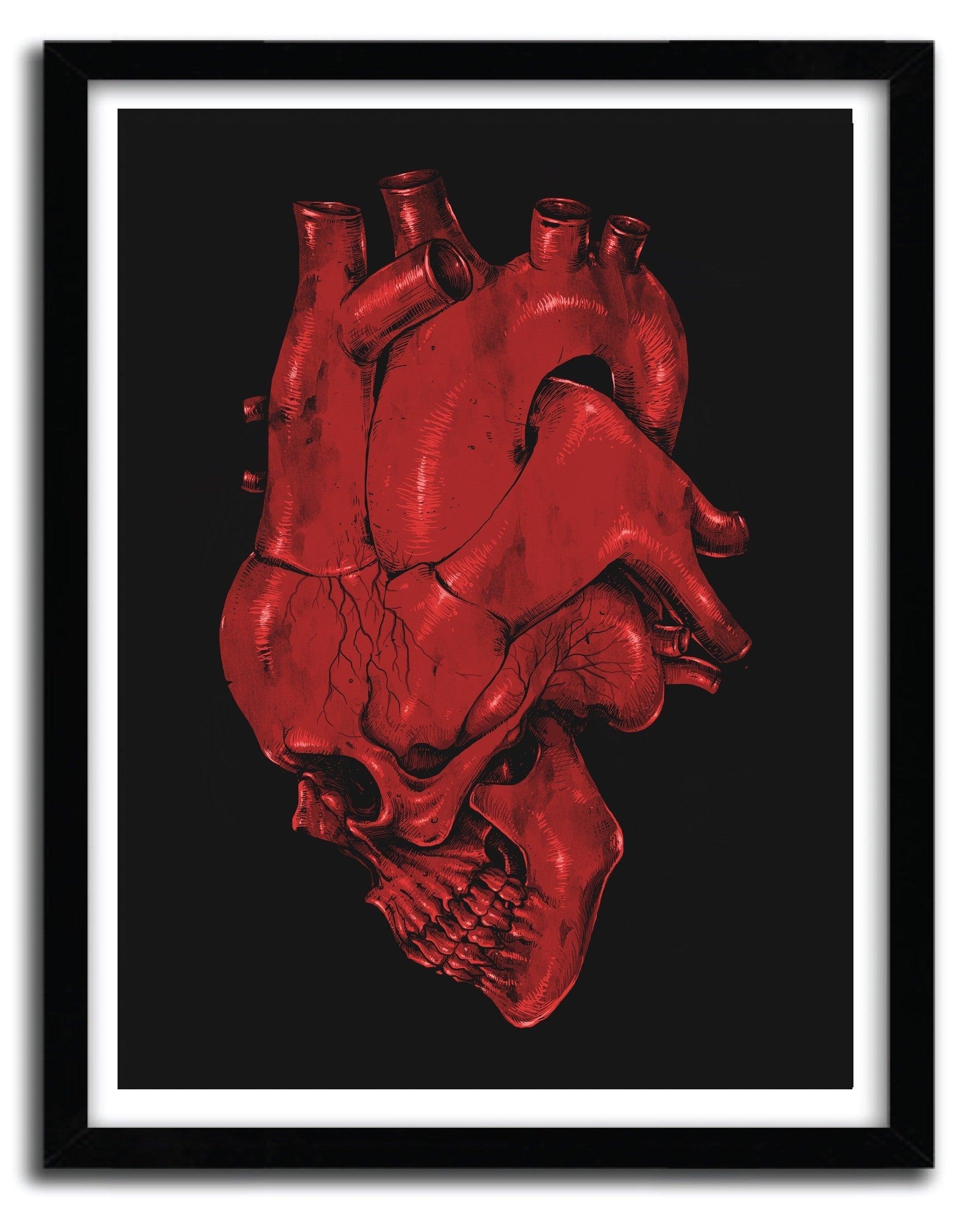 Affiche SKULL OF HEART by CARBINE ArtAndToys
