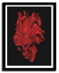 Affiche SKULL OF HEART by CARBINE ArtAndToys