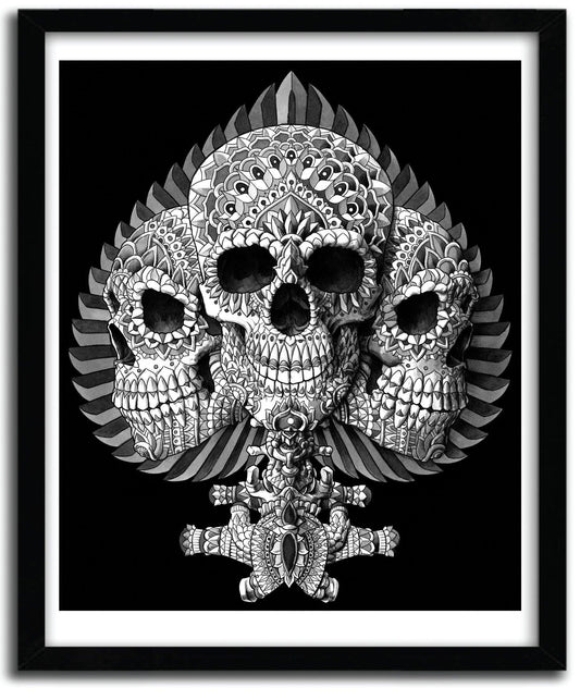 Affiche SKULL SPADE BY BIOWORKZ ArtAndToys