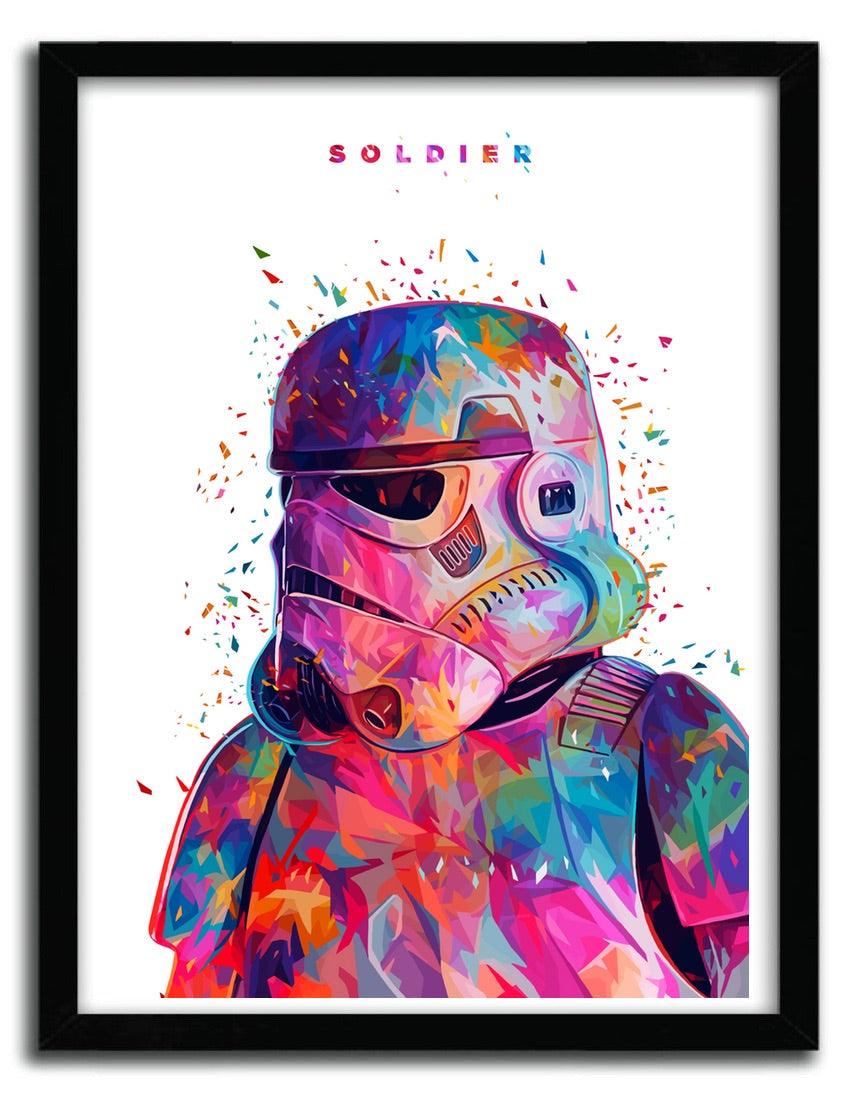 Affiche SOLDIER White par Alessandro Pautasso ArtAndToys