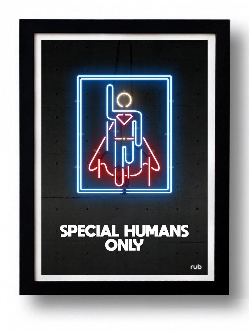 Affiche SPECIAL HUMANS ONLY II  by RUB ArtAndToys