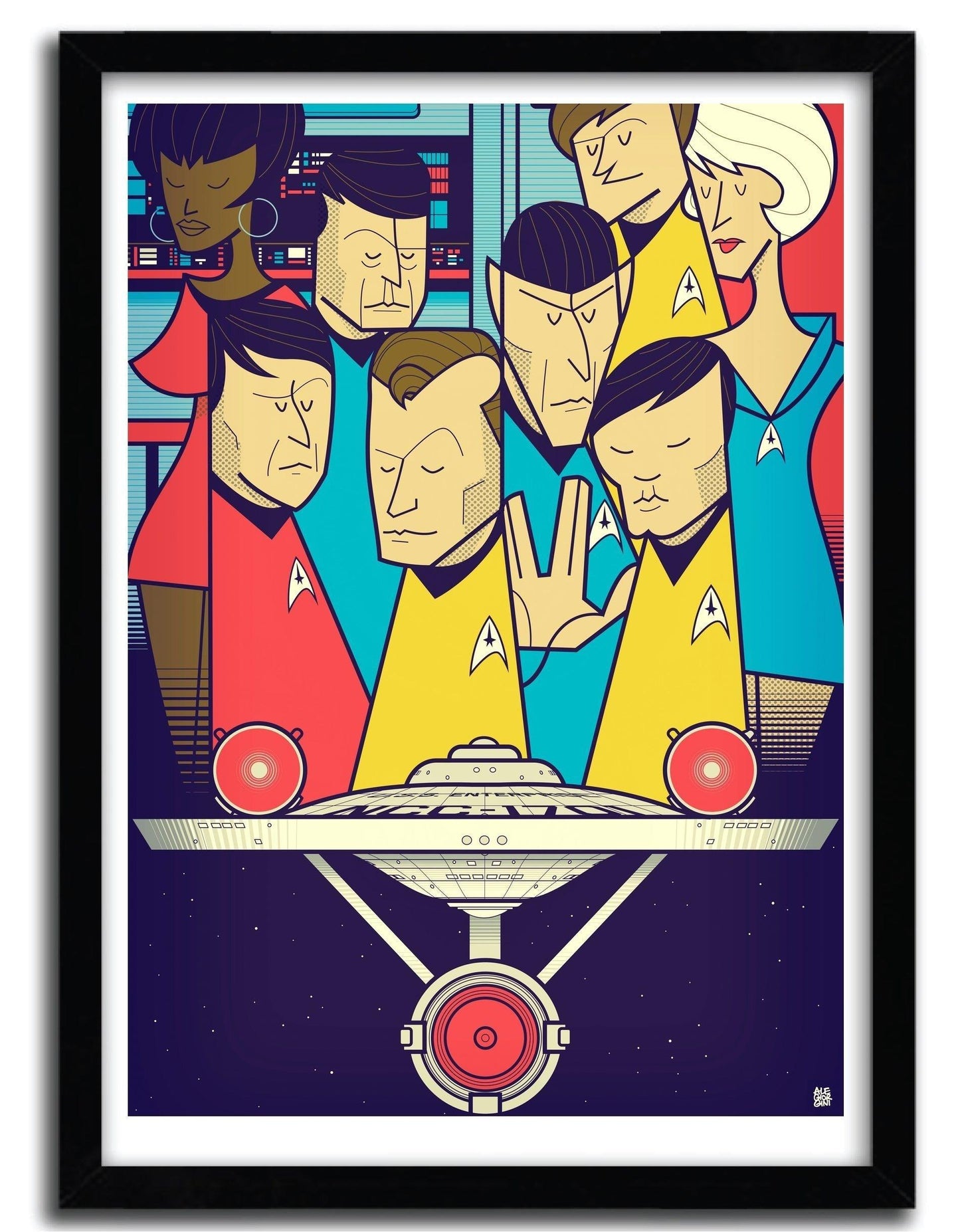 Affiche STAR TREK par Ale Giorgini ArtAndToys