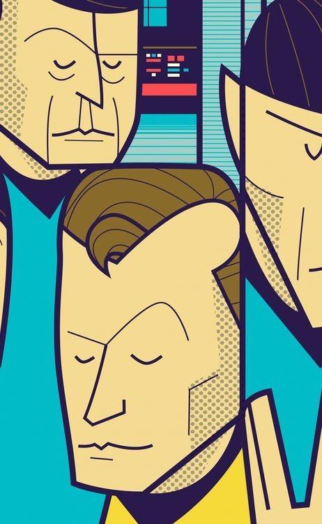 Affiche STAR TREK par Ale Giorgini ArtAndToys