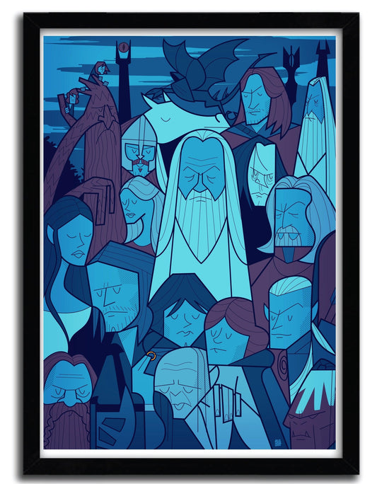 Affiche Seigneur des Anneaux 2 par Ale Giorgini ArtAndToys