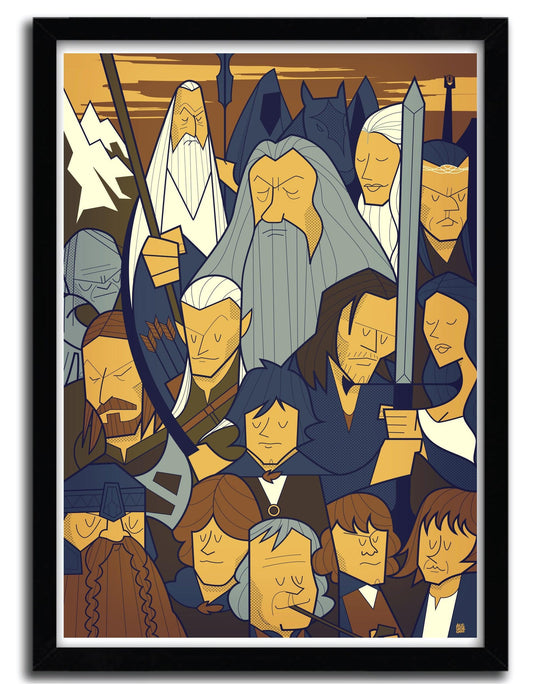 Affiche Seigneur des Anneaux par Ale Giorgini ArtAndToys