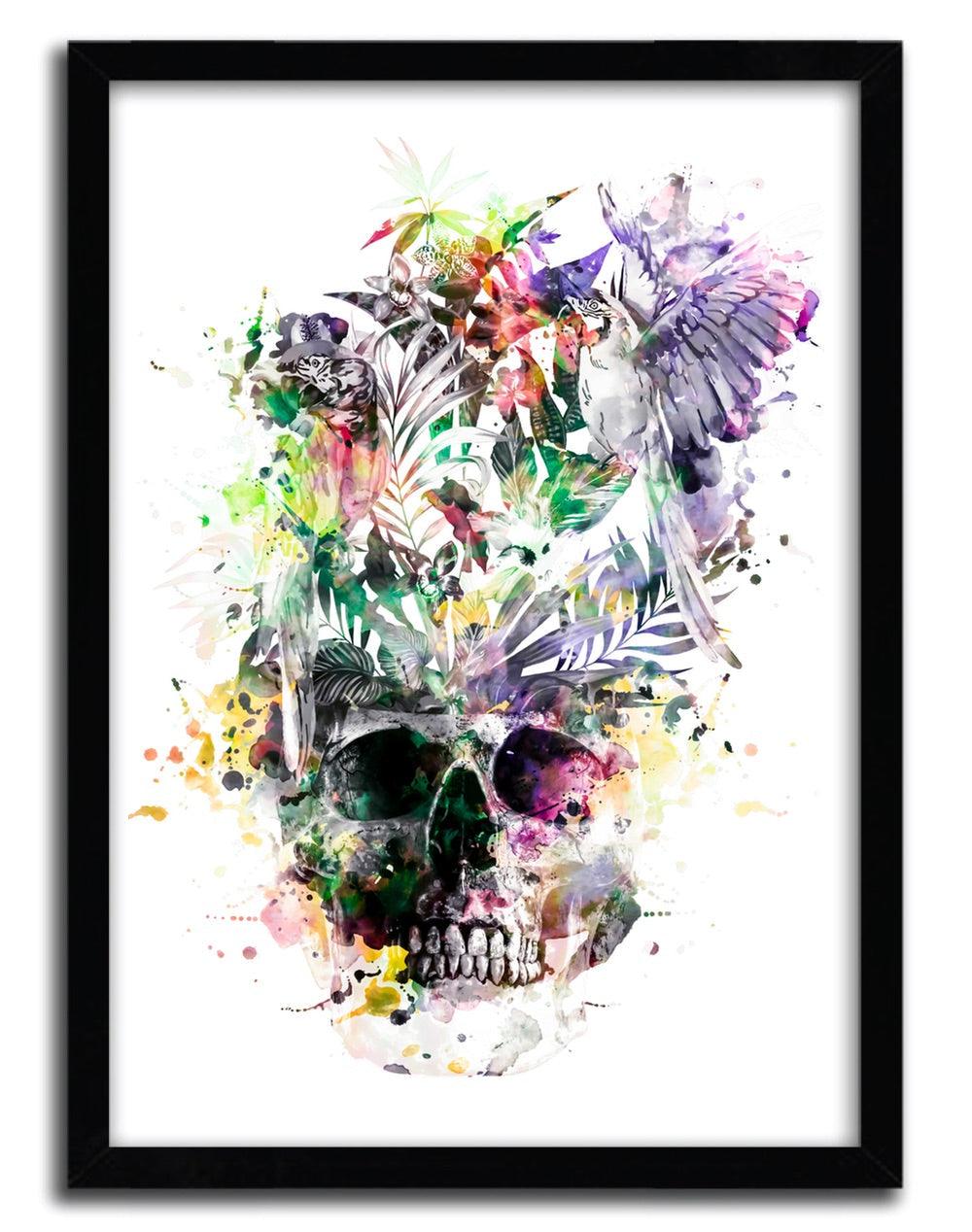 Affiche Skull Parrots par Riza Peker ArtAndToys