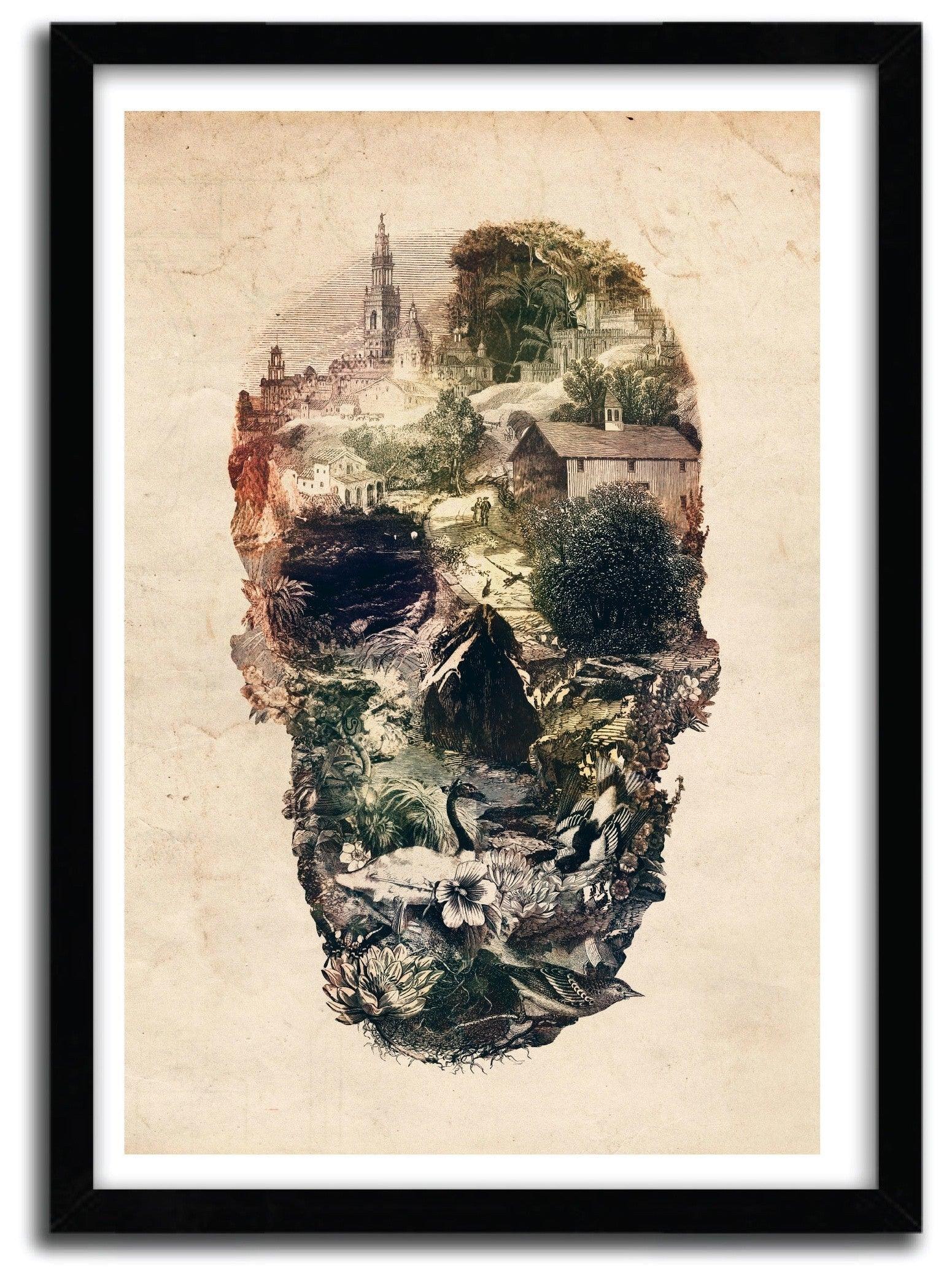Affiche Skull Town by Ali Gulec ArtAndToys
