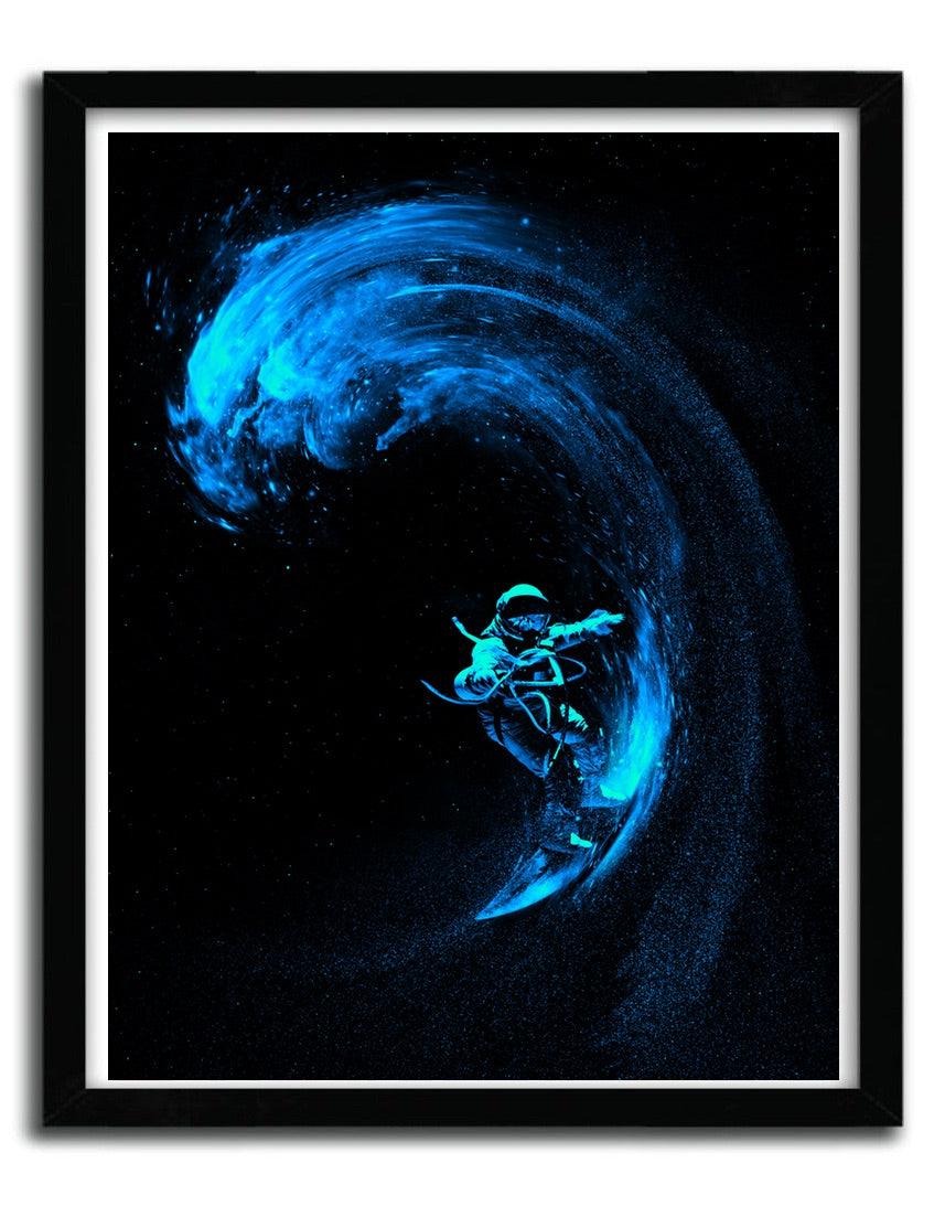 Affiche Space Surfing Blue Wave par Nicebleed ArtAndToys