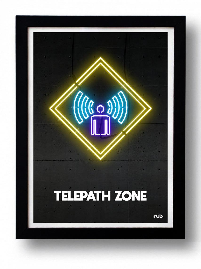 Affiche TELEPATH ZONE  by RUB ArtAndToys