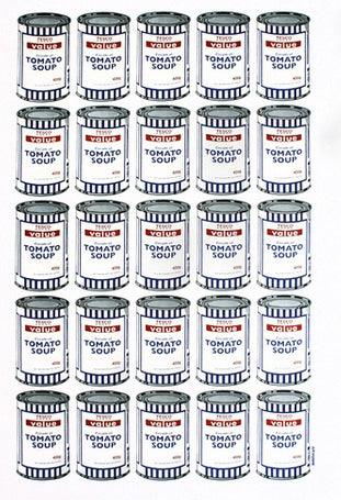 Affiche TESCO VALUE TOMATE SOUP CANS by BANKSY ArtAndToys