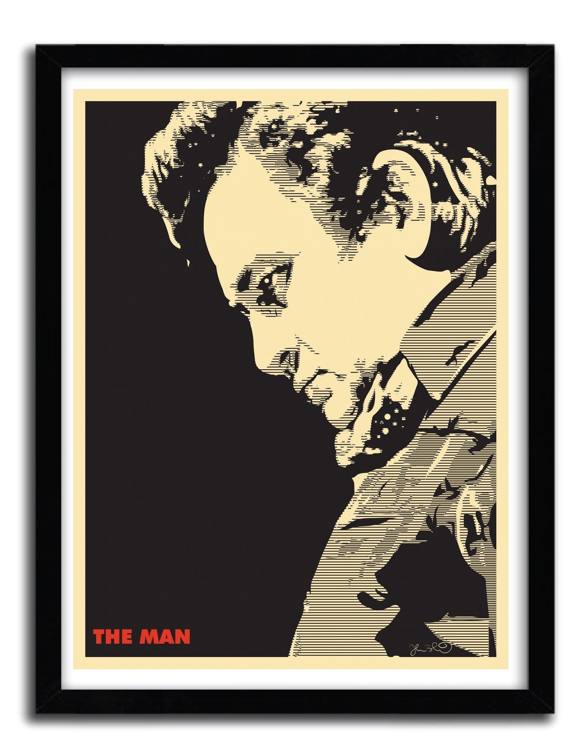 Affiche THE MAN par JOSHUA BUDICH ArtAndToys