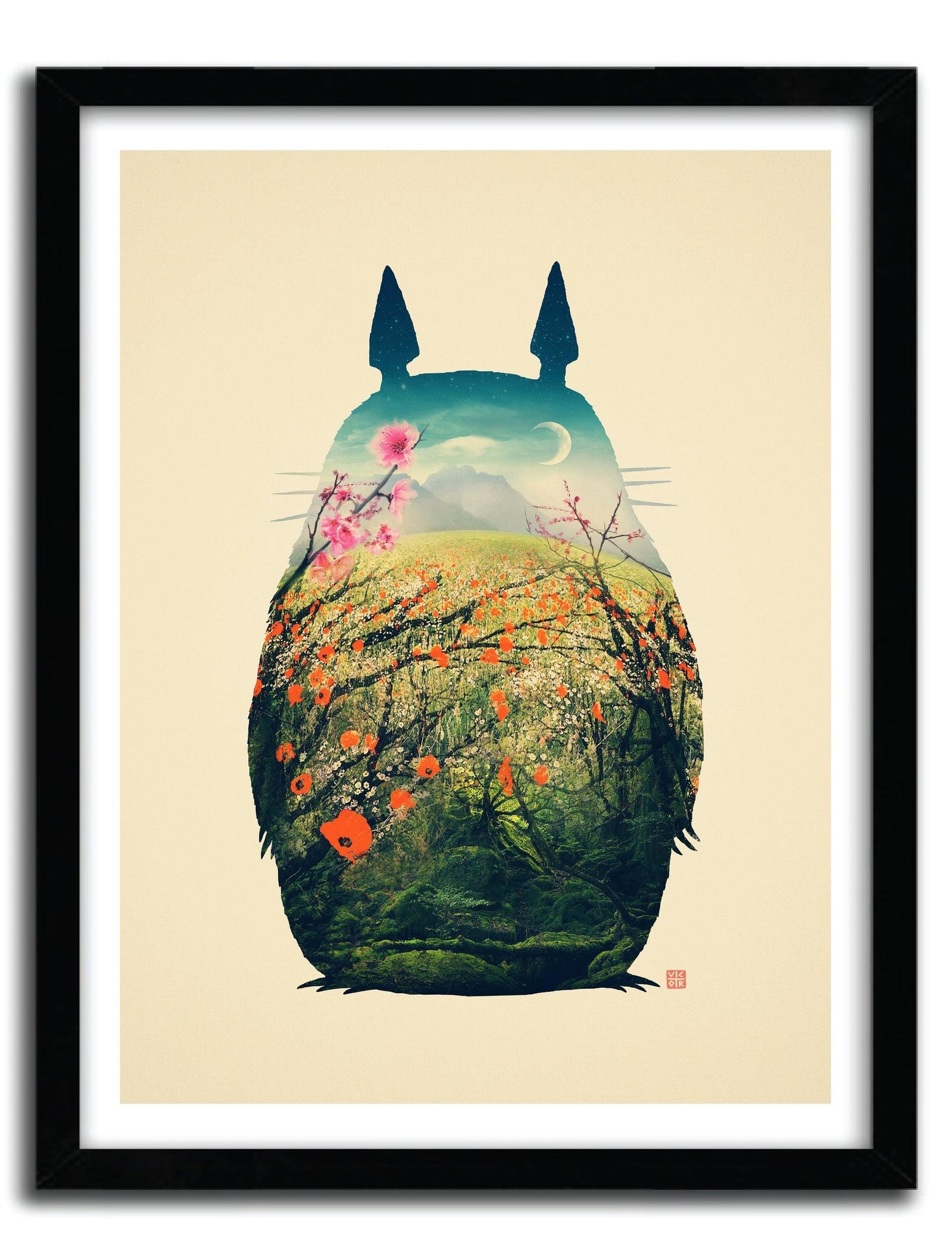 Affiche TONARI NO TOTORO by VICTORSBEARD ArtAndToys