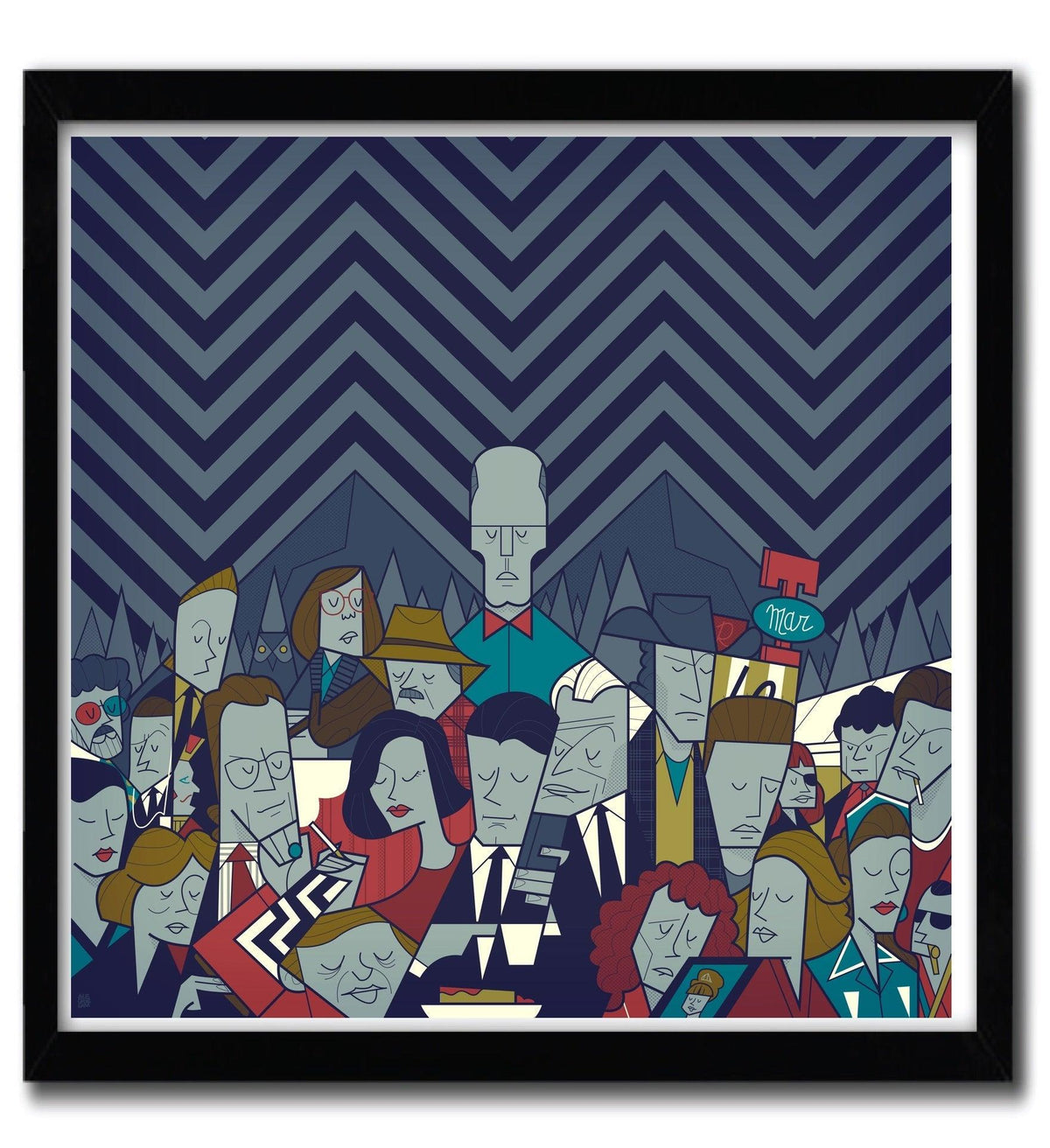 Affiche TWINPEAKS par ALE GIORGINI ArtAndToys