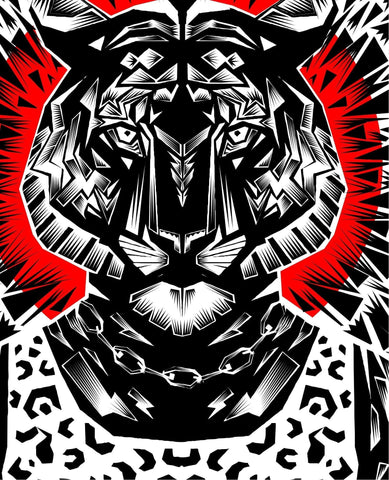 Affiche Tiger par Ali Gulec ArtAndToys