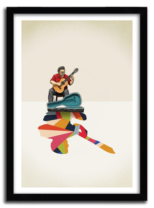 Affiche WALKING SHADOW, GUITARIST par JASON RATLIFF ArtAndToys