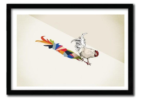 Affiche WALKING SHADOW, ROOSTER par JASON RATLIFF ArtAndToys