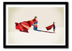 Affiche WALKING SHADOW, SUPERMAN par JASON RATLIFF ArtAndToys