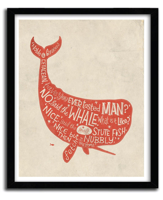 Affiche WHALE by STEVE SIMPSON ArtAndToys