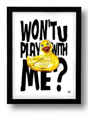 Affiche WON'T U PLAY WITH ME par Rubiant ArtAndToys