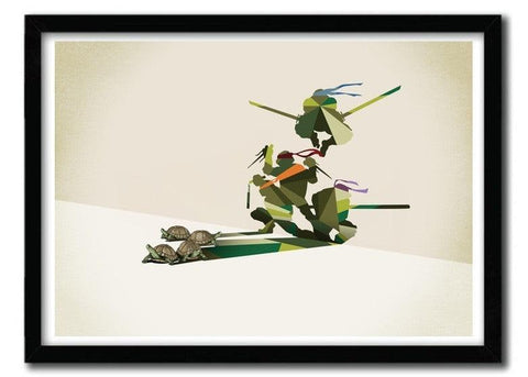 Affiche WalkingShadow Turtles par JASON RATLIFF ArtAndToys