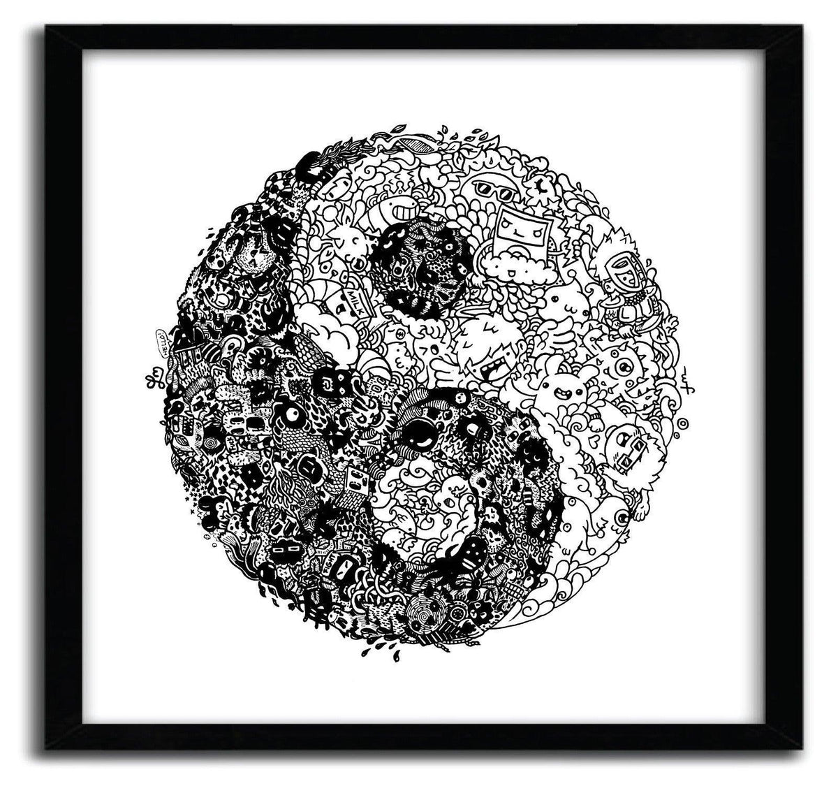 Affiche YinYang Doodle by Lei Melendres ArtAndToys