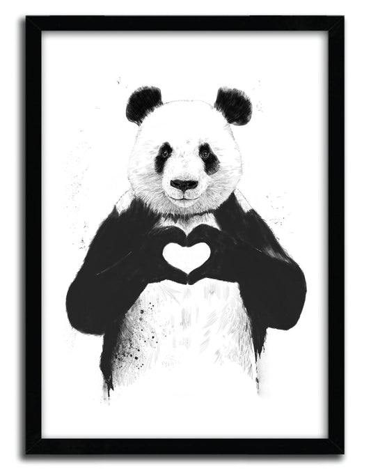 Affiche all you need is love par BALAZS SOLTI ArtAndToys