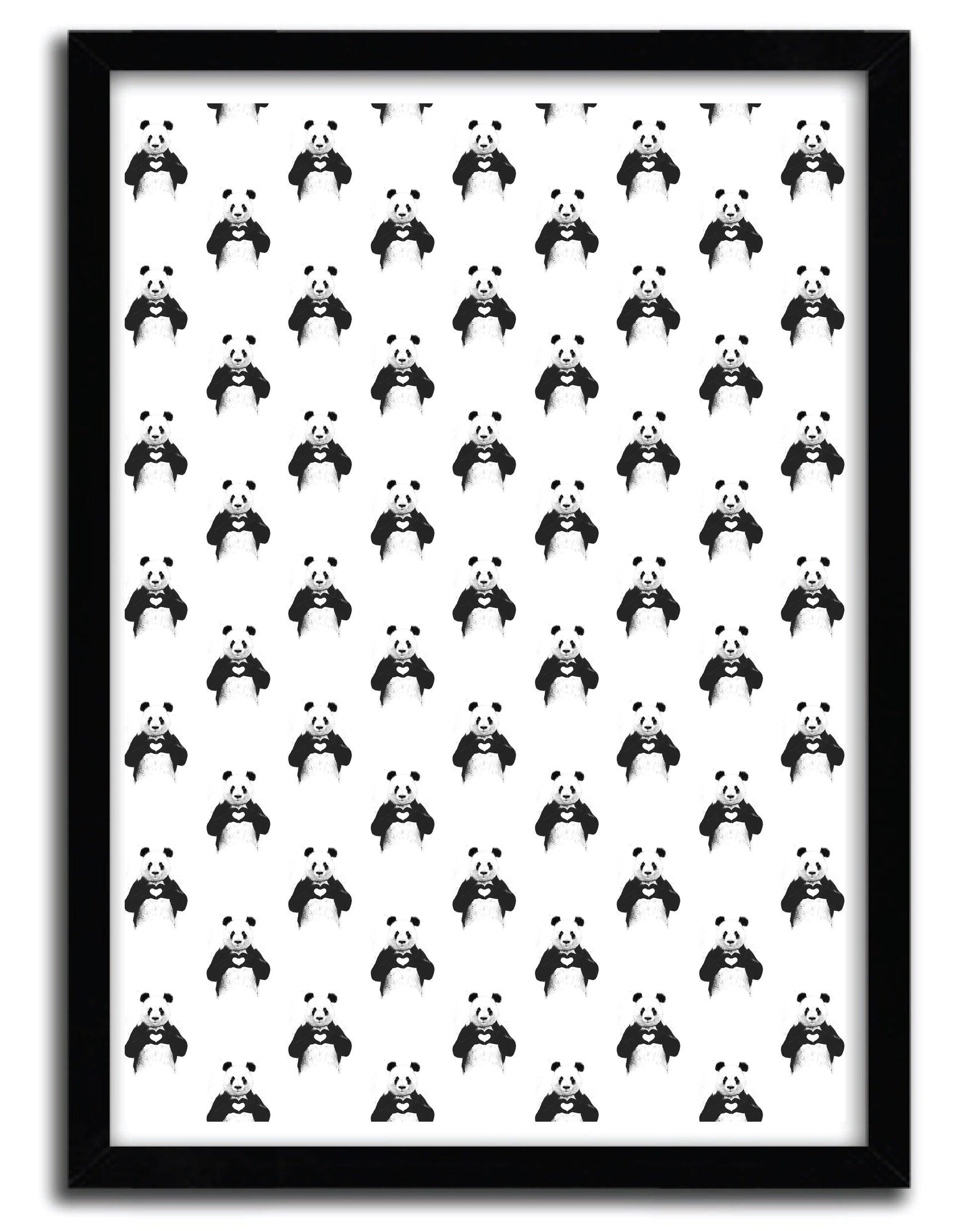 Affiche all you need is love pattern par BALAZS SOLTI ArtAndToys