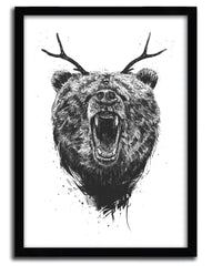 Affiche angry bear par BALAZS SOLTI ArtAndToys