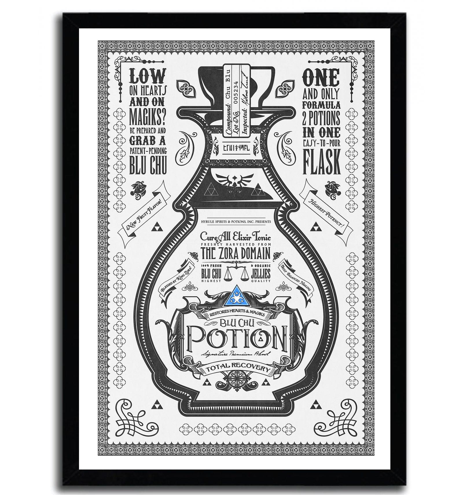 Affiche blue potion par Barrett Biggers ArtAndToys