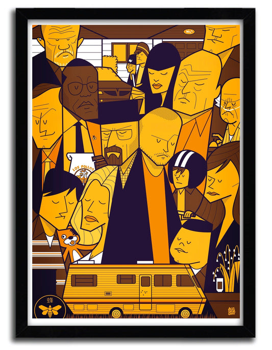 Affiche breaking bad Yellow par Ale Giorgini ArtAndToys