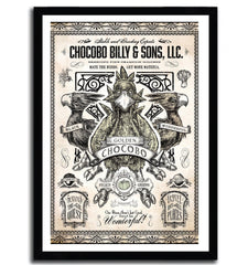 Affiche chocobo billy par Barrett Biggers ArtAndToys