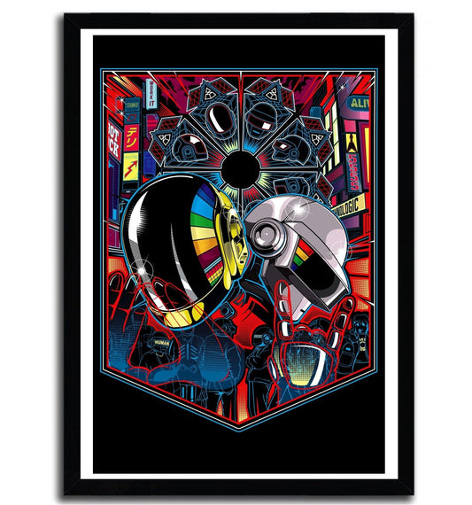 Affiche daft Punk 1 par Samuel Sho Ho ArtAndToys