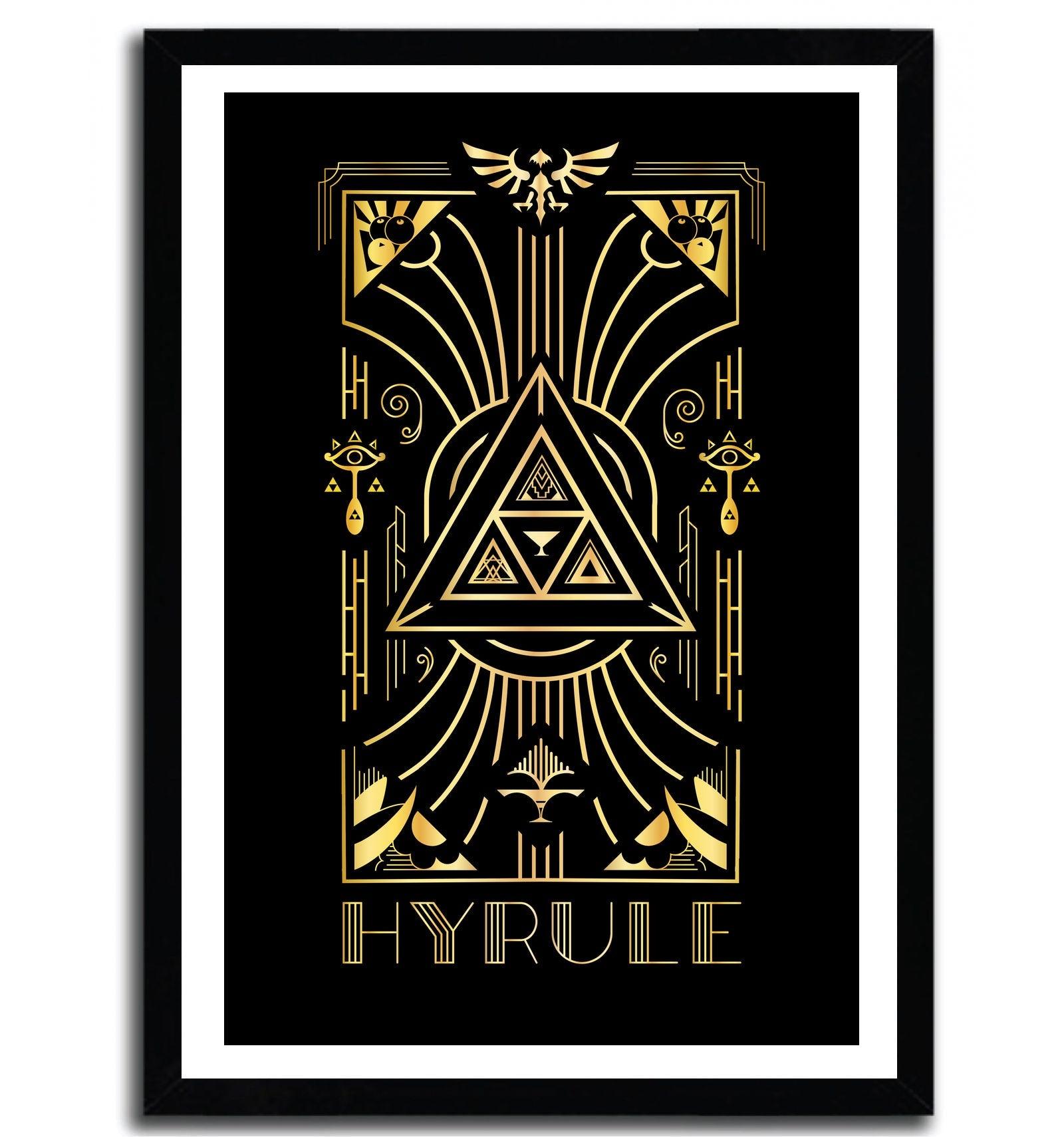 Affiche deco hyrule par Barrett Biggers ArtAndToys