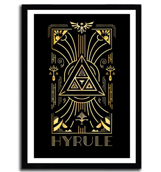 Affiche deco hyrule par Barrett Biggers ArtAndToys