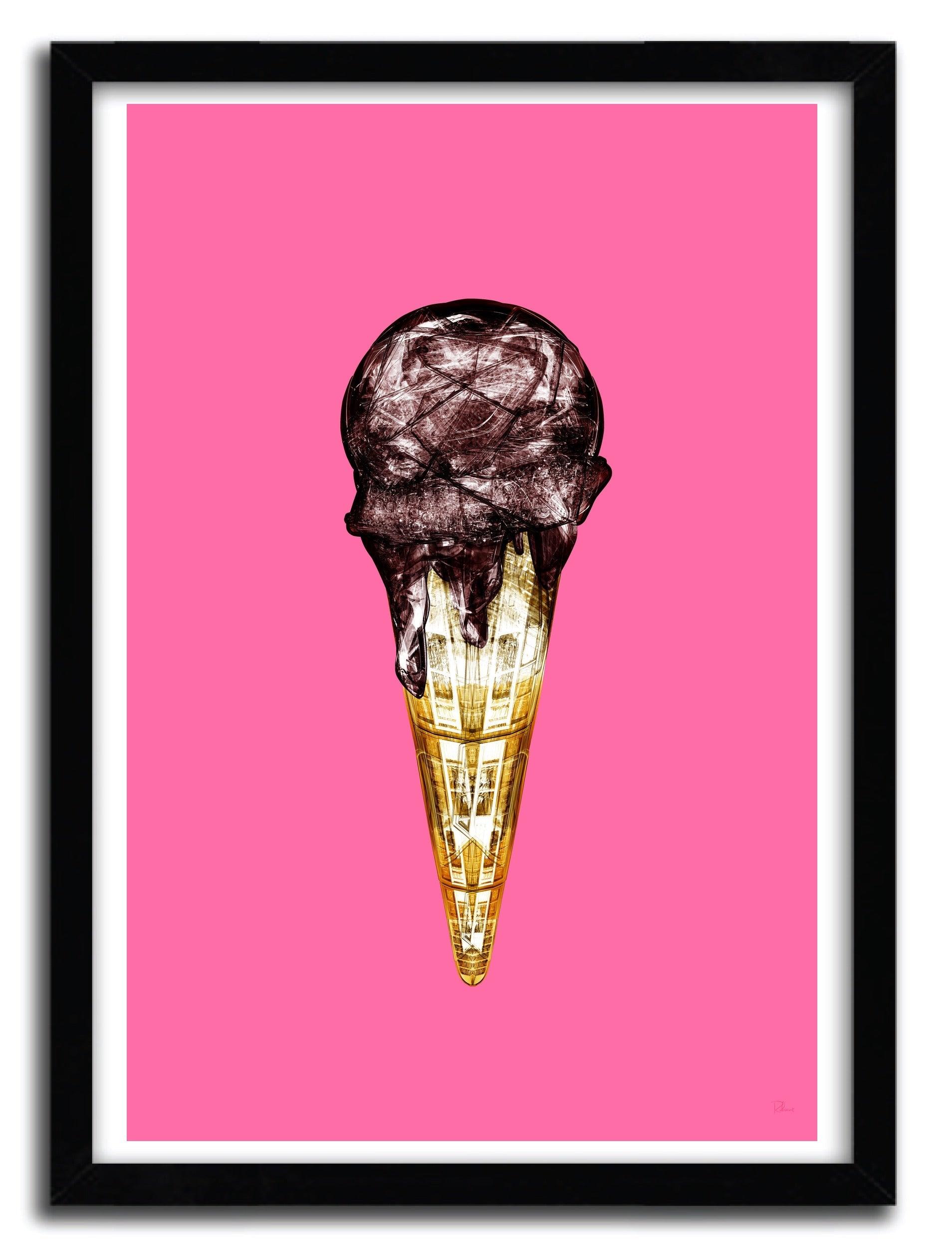 Affiche espece de cone au chocolat par Rubiant ArtAndToys