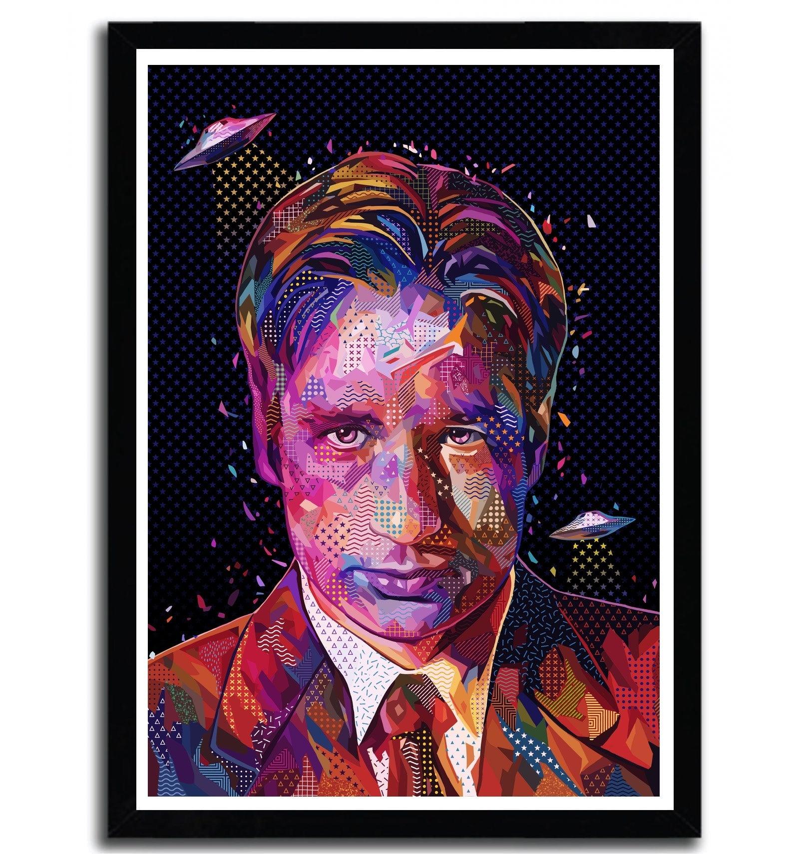 Affiche fox mulder par Alessandro Pautasso ArtAndToys