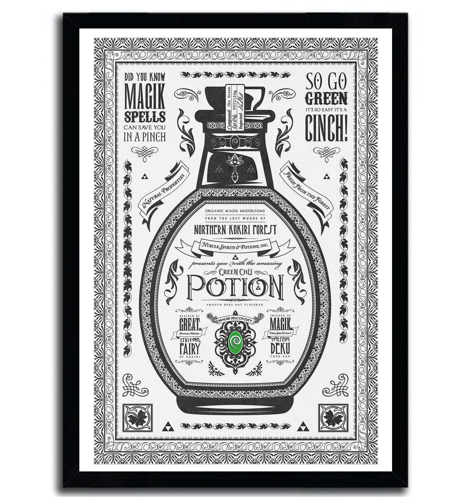 Affiche green potion par Barrett Biggers ArtAndToys