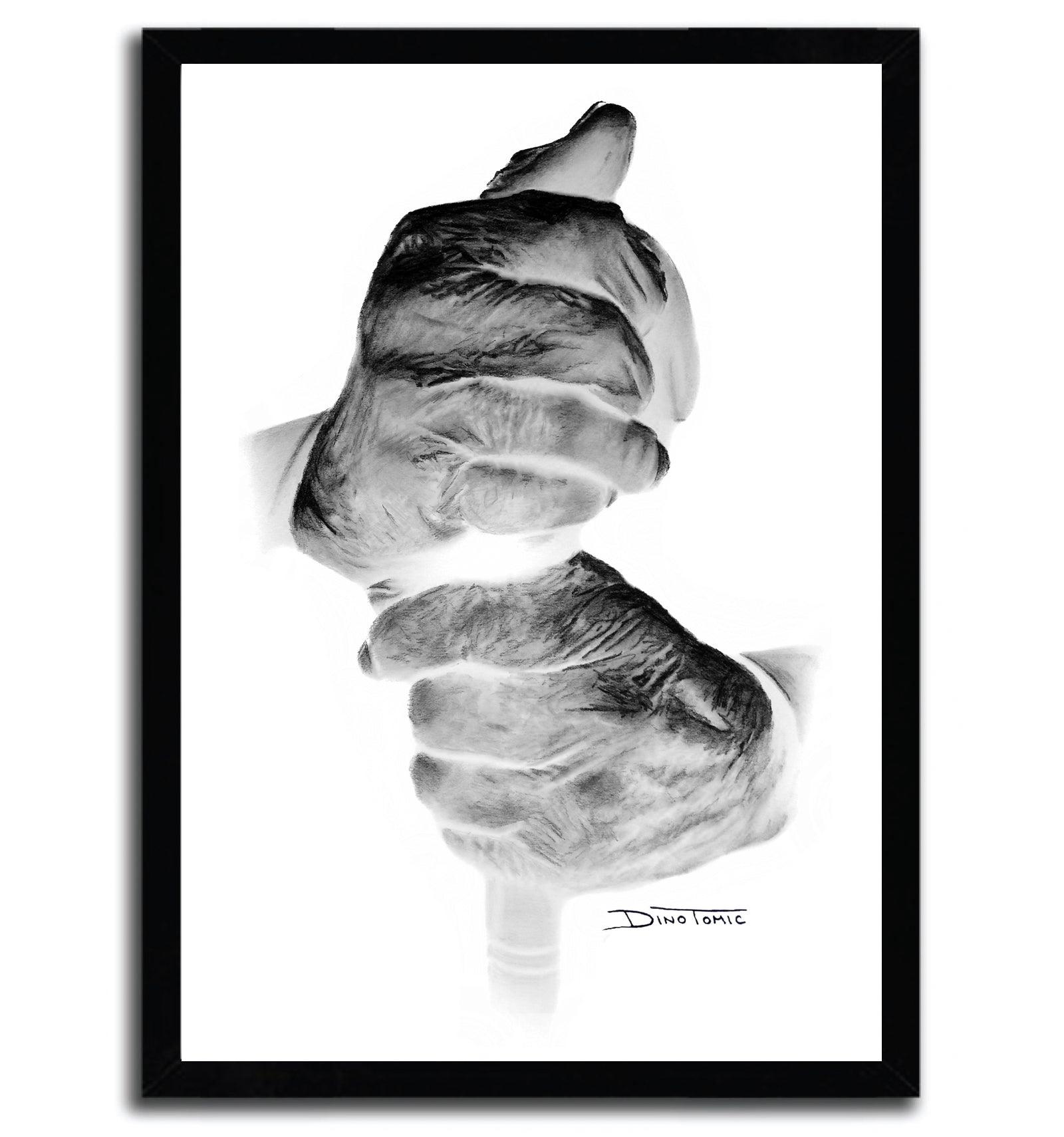 Affiche hands par DinoTomic ArtAndToys