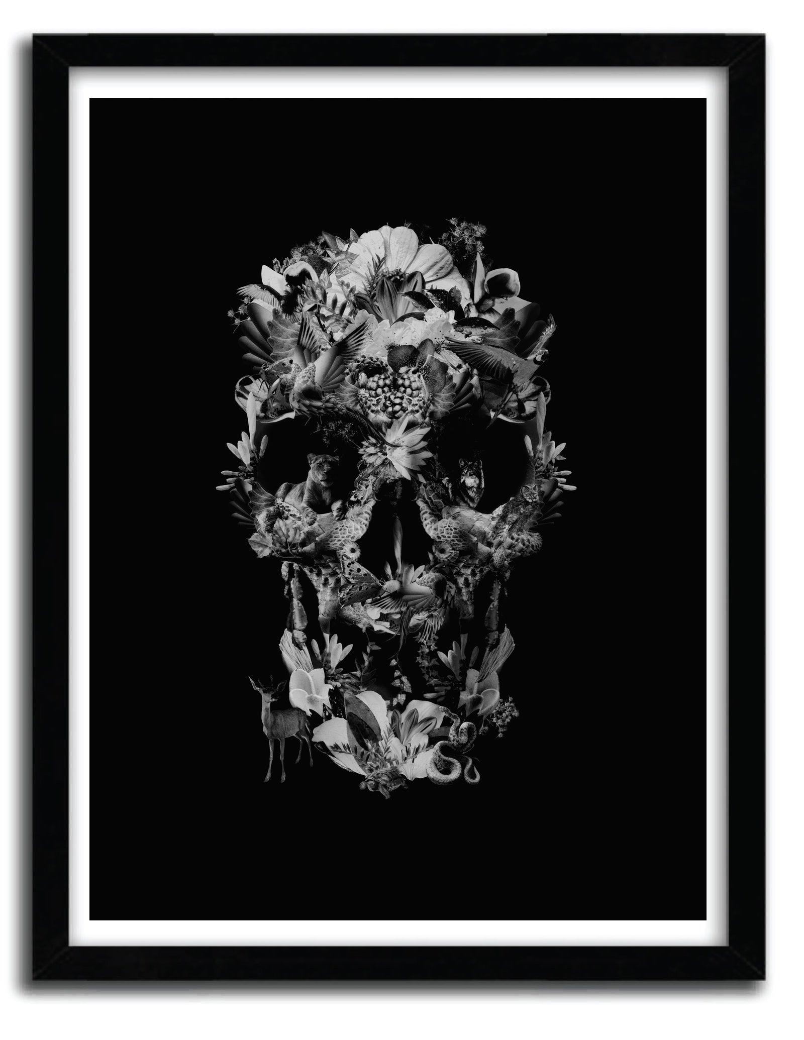 Affiche jungle skull 2 par ALI GULEC ArtAndToys