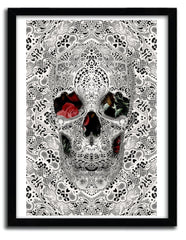 Affiche lace skull 2 par ALI GULEC ArtAndToys