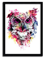 Affiche owl par Riza Peker ArtAndToys