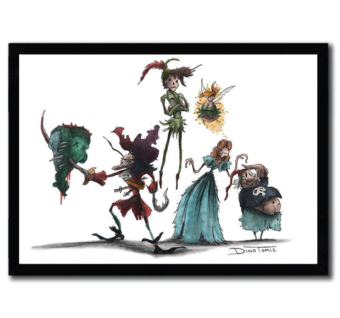 Affiche peter pan Creepyfied par DinoTomic ArtAndToys