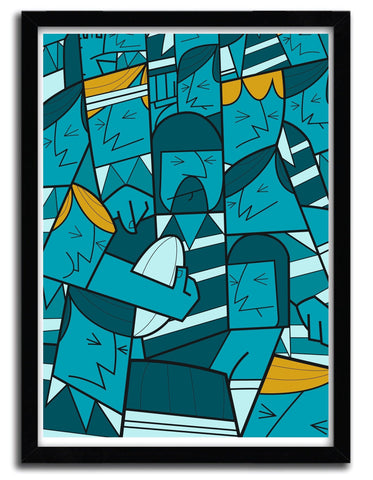 Affiche rugby par Ale Giorgini ArtAndToys