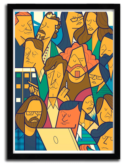 Affiche silicon valley par Ale Giorgini ArtAndToys