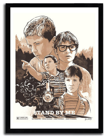 Affiche stand by me par JOSHUA BUDICH ArtAndToys