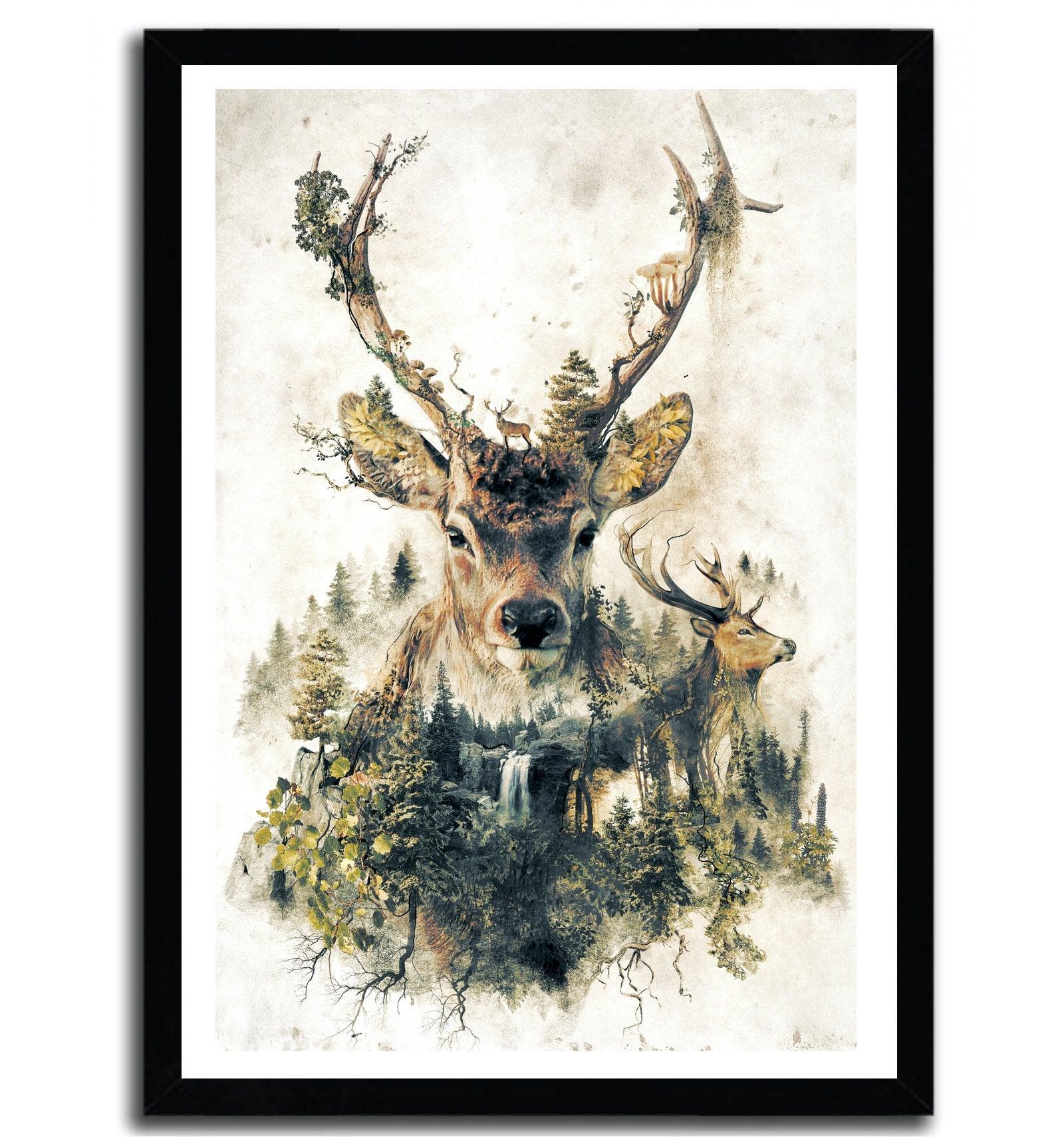 Affiche the deer par Barrett Biggers ArtAndToys