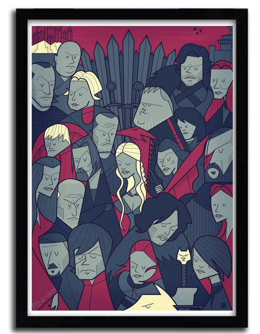 Affiche winter is coming par Ale Giorgini ArtAndToys